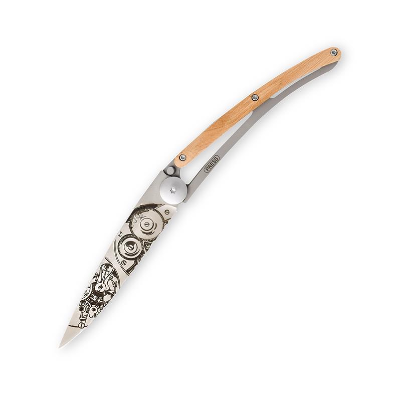 Watch Movement Folding Knife